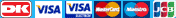Betal med Dankort, Visa, Visa Electron, MasterCard, Maestro & JCB