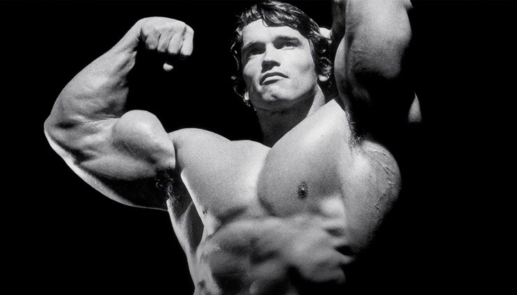 Arnolds massive biceps!