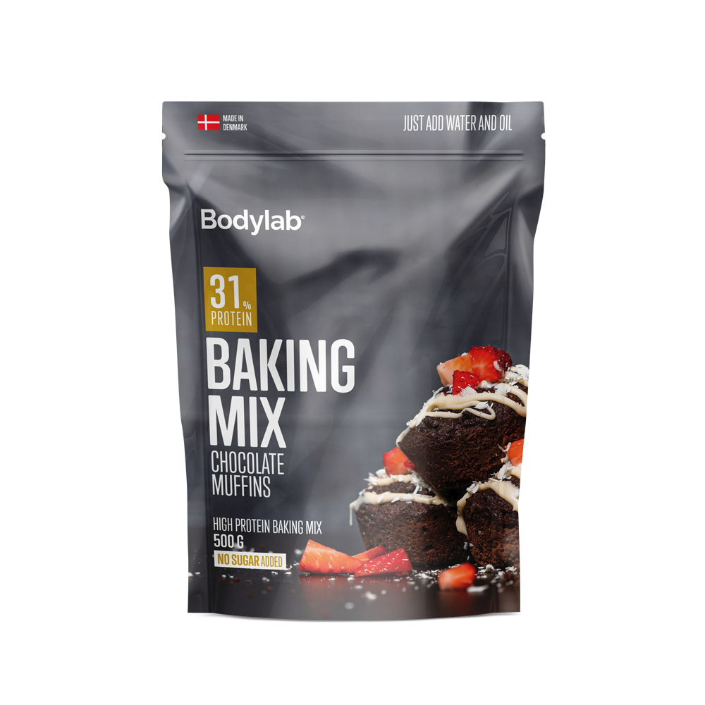 Køb Bodylab Protein Baking Mix (500 g) - Chocolate Muffins - Pris 69.00 kr.