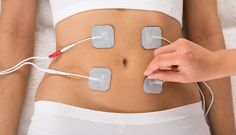 Elektroder på mave