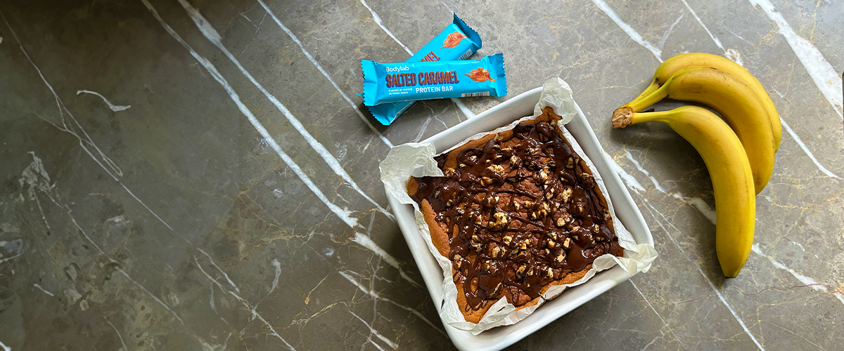 Banankage med luksustopping