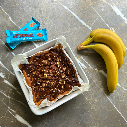 Banankage med luksustopping