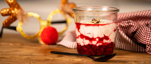 Overnight risalamande med hindbærsauce