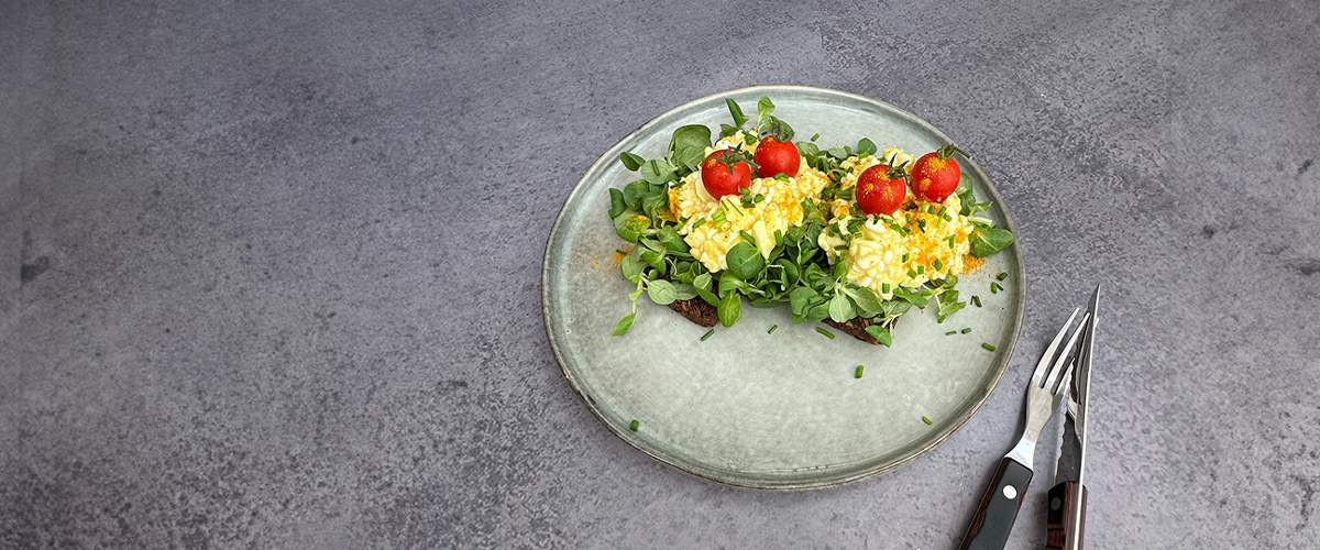 Cremet æggesalat med 3 ingredienser