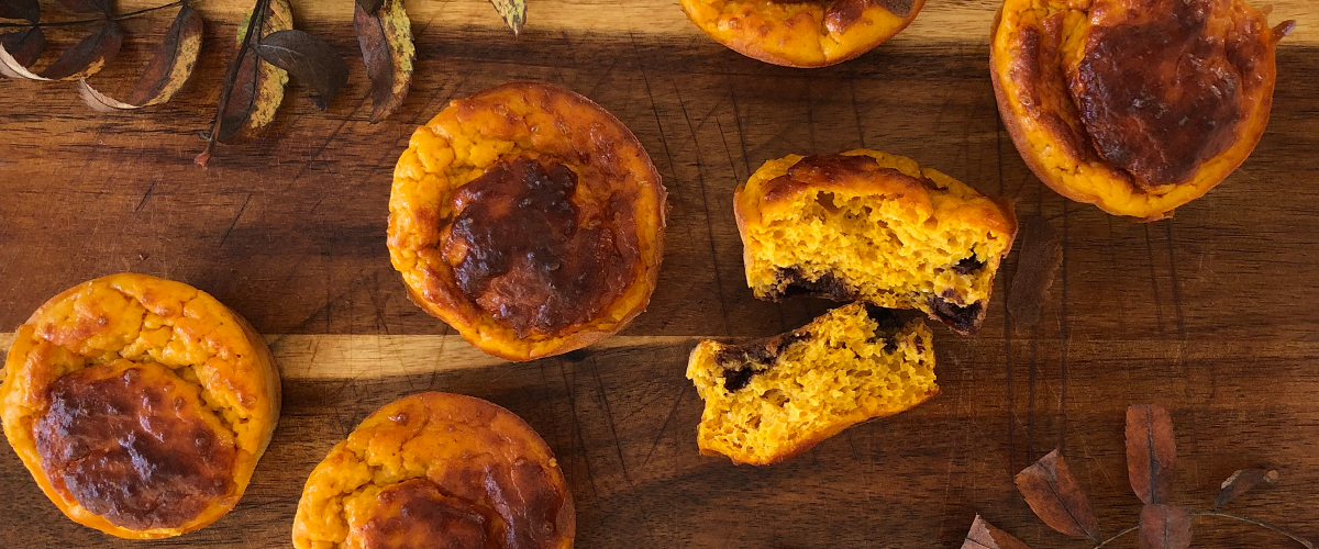 Halloween Muffins med chokolade