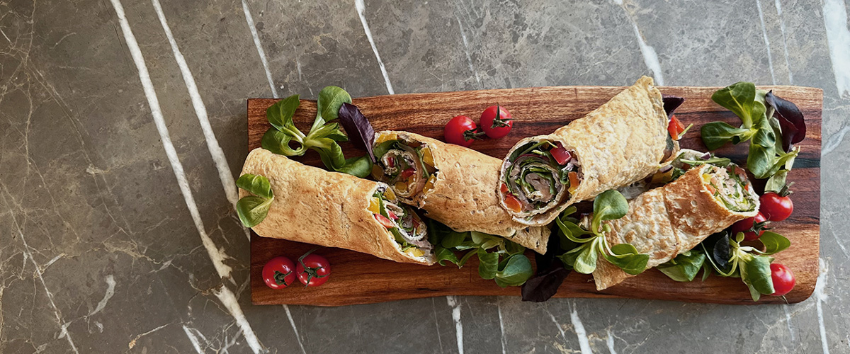 Glutenfri laksewrap