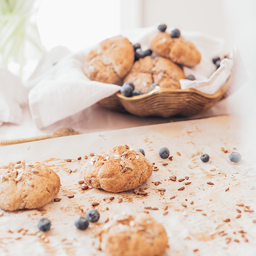 Veganske proteinrige scones