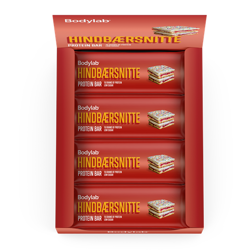 Bodylab Protein Bar (12 x 55 g) - Hindbærsnitte