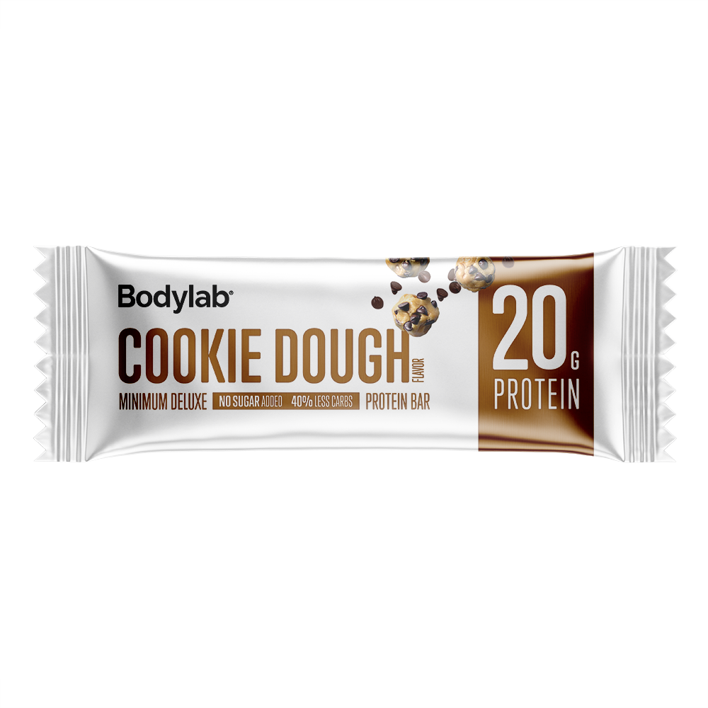 Brug Minimum Deluxe Protein Bar (65 g) - Cookie Dough til en forbedret oplevelse