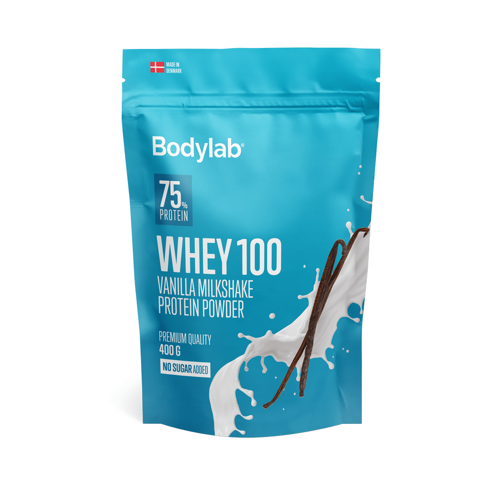 Brug Whey 100 (400 g) - Vanilla Milkshake til en forbedret oplevelse