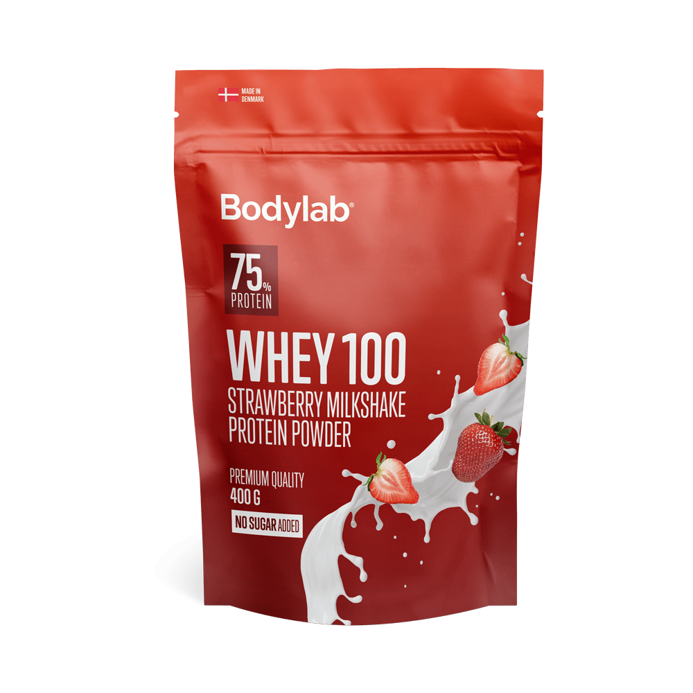 Brug Whey 100 (400 g) - Strawberry Milkshake til en forbedret oplevelse
