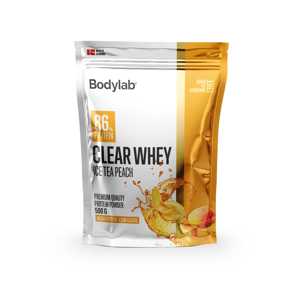 Brug Clear Whey (500 g) - Ice Tea Peach til en forbedret oplevelse