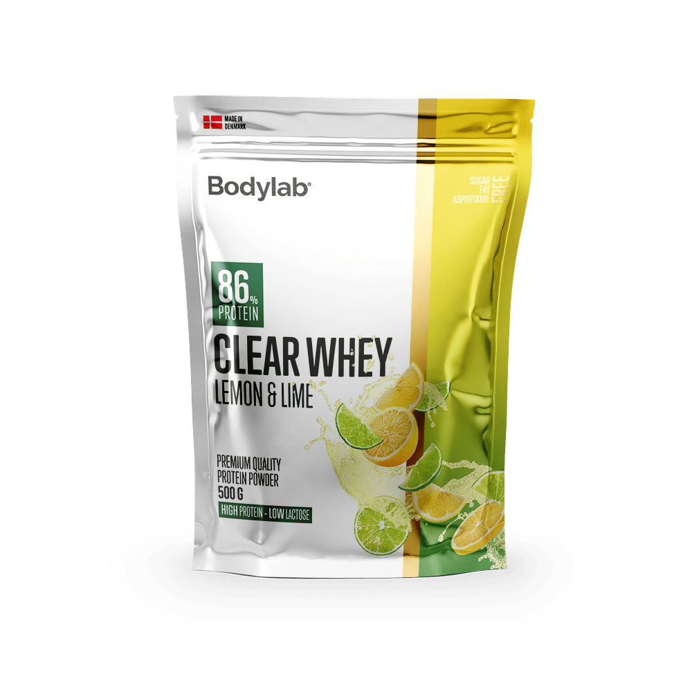 Køb Bodylab Clear Whey (500 g) - Lemon & Lime - Pris 259.00 kr.