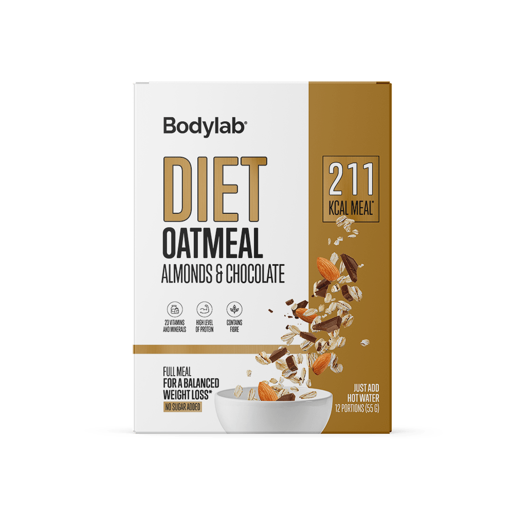 Brug Diet Oatmeal (12 x 55 g) - Almonds & Chocolate til en forbedret oplevelse