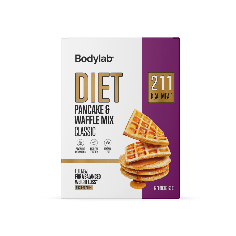 Køb Bodylab Diet Pancake og Waffle Mix (12 x 60 g) – Classic