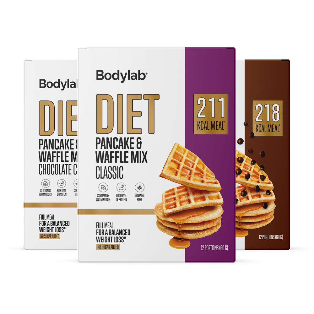 Køb Bodylab Diet Pancake og Waffle Mix (12 x 60 g)