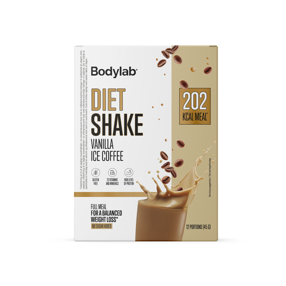 Køb Bodylab Diet Shake (12 x 45 g) – Vanilla Ice Coffee