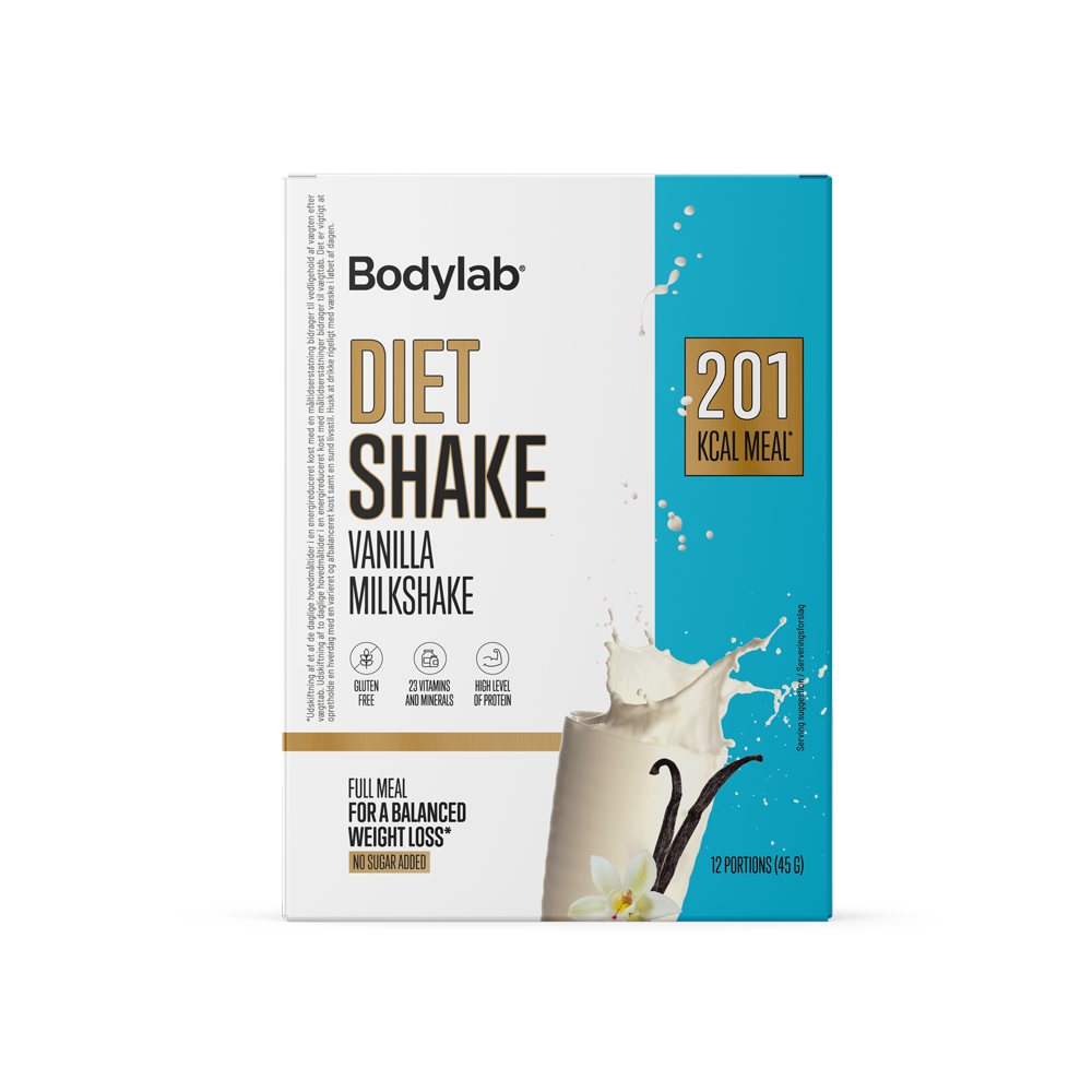 Køb Bodylab Diet Shake (12 x 45 g) – Vanilla Milkshake
