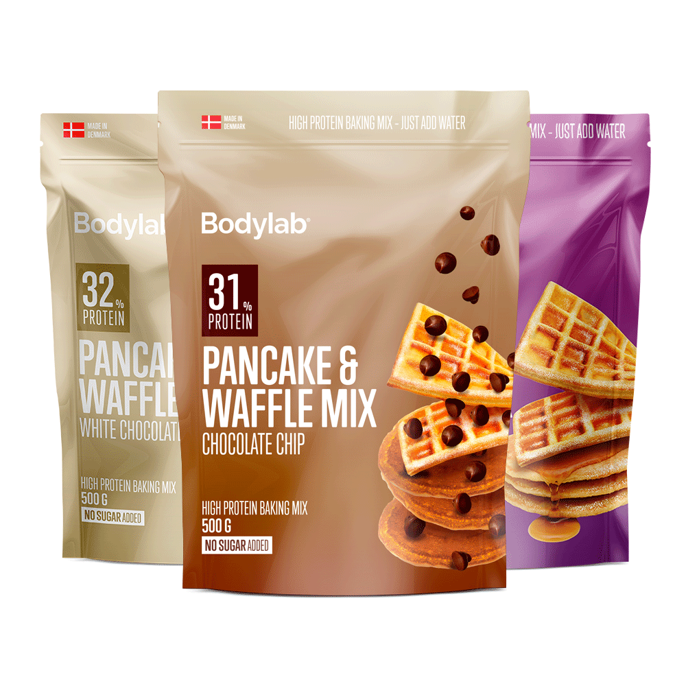 Brug American Style Protein Pancake & Waffle Mix (500 g) til en forbedret oplevelse