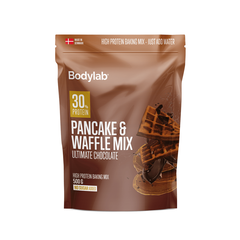 Køb Bodylab American Style Protein Pancake & Waffle Mix (500 g) - Ultimate Chocolate - Pris 119.00 kr.