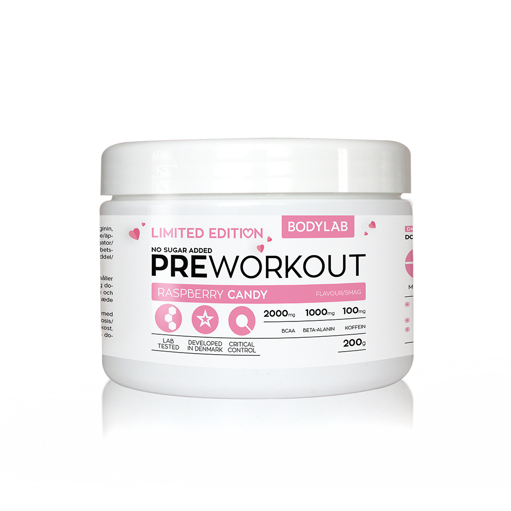 Bodylab Pre Workout (200 g) Raspberry Candy.