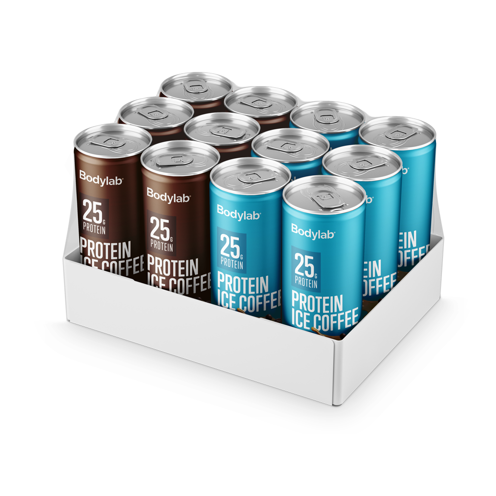 Brug Protein Ice Coffee (12 x 250 ml) til en forbedret oplevelse