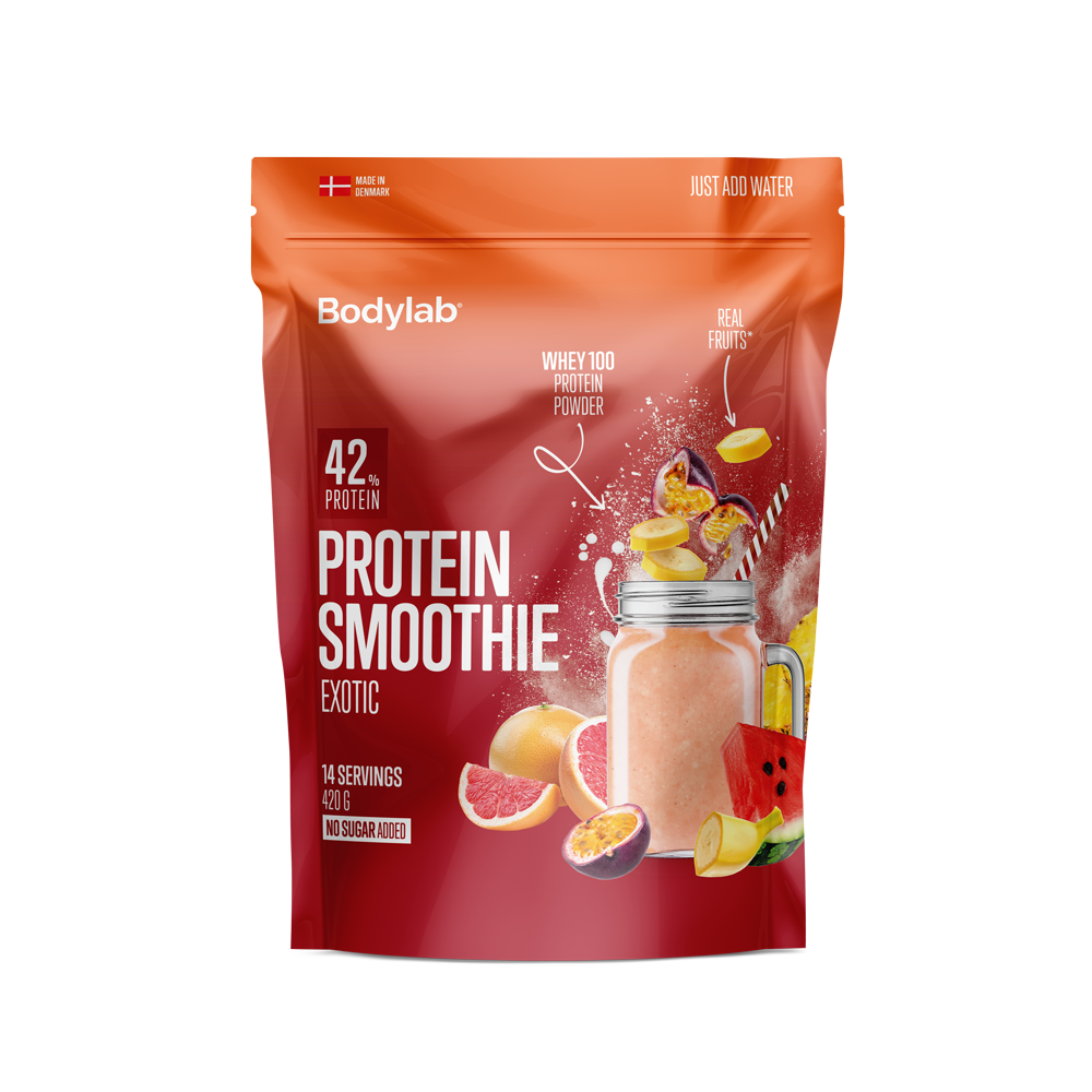 Køb Protein Smoothie (420 g) - Exotic - Pris 149.00 kr.