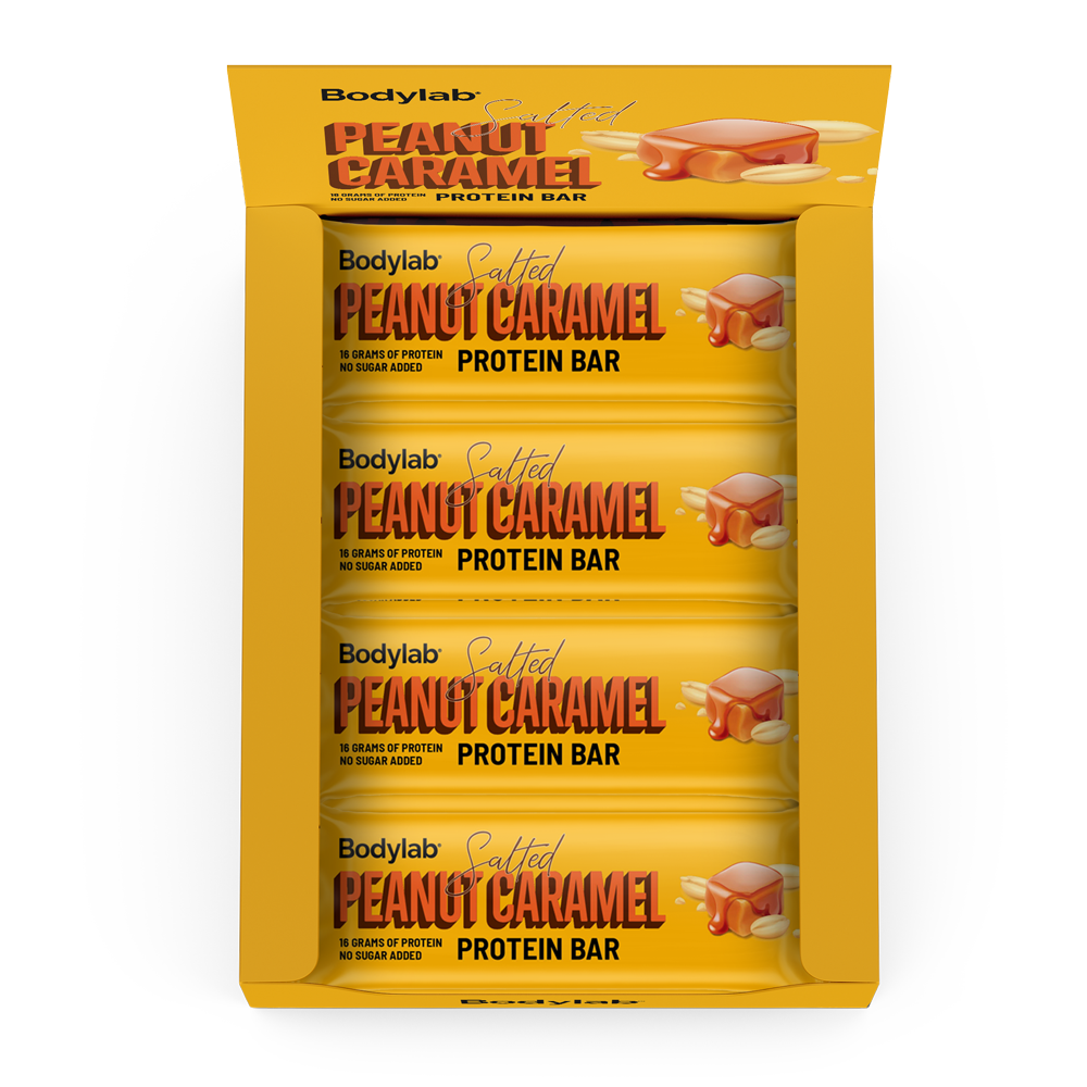 Brug Protein Bar (12 x 55 g) - Salted Peanut Caramel til en forbedret oplevelse