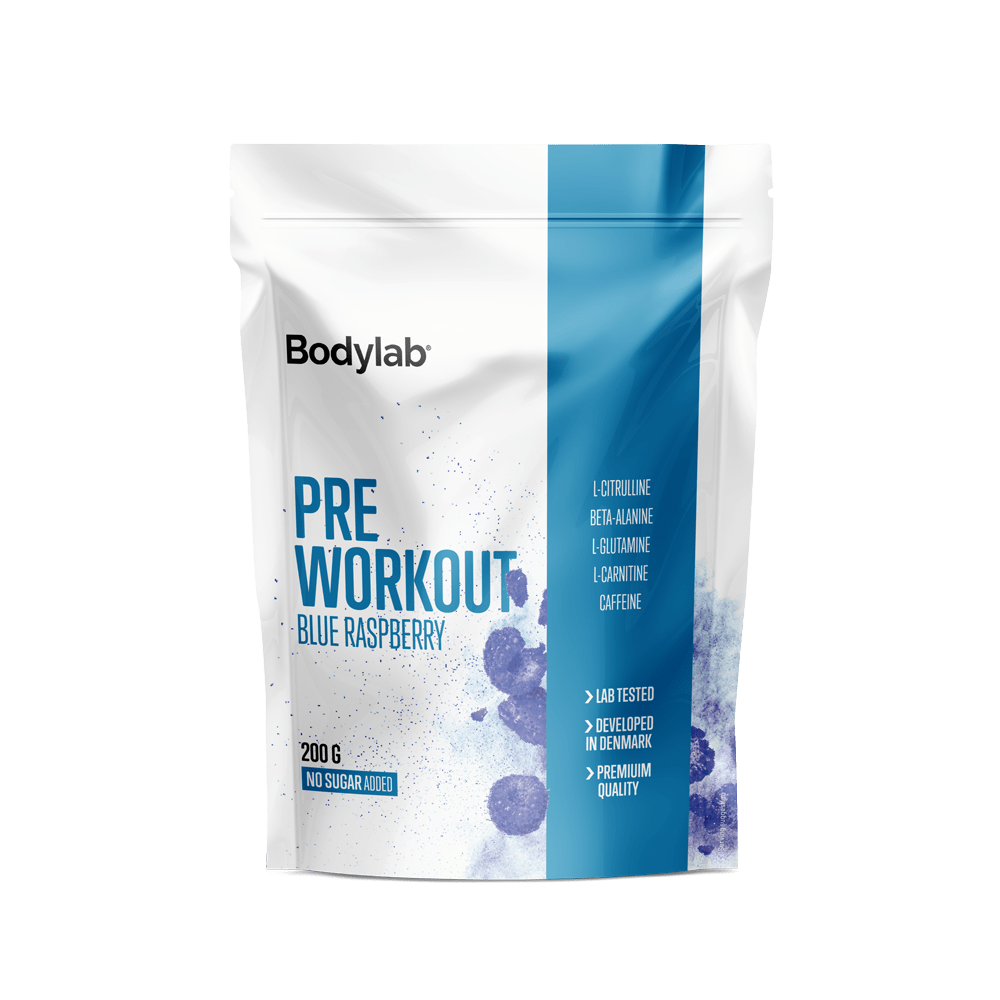 Brug Pre Workout (200 g) - Blue Raspberry til en forbedret oplevelse