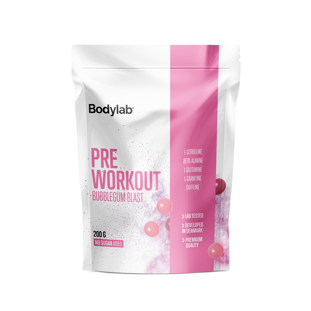 Brug Pre Workout (200 g) - Bubblegum Blast til en forbedret oplevelse