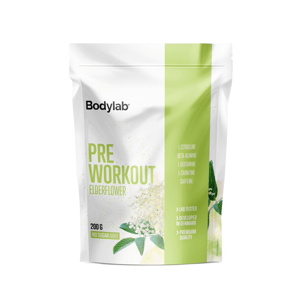 Brug Pre Workout (200 g) - Elderflower til en forbedret oplevelse