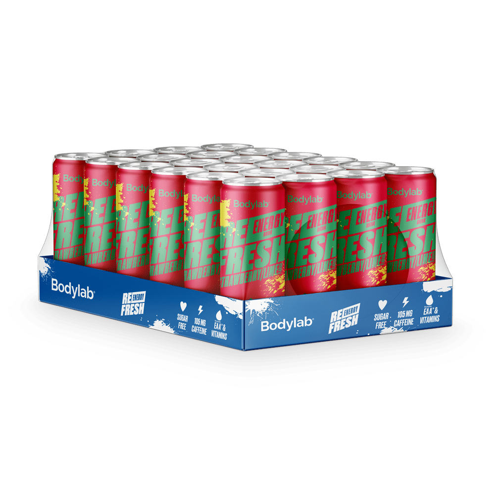 Bodylab Refresh Energy Drink (24 x 330 ml) - Strawberry/Lime
