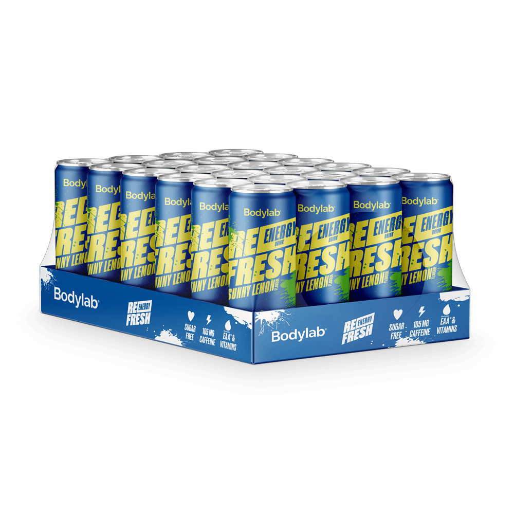 Bodylab Refresh Energy Drink (24 x 330 ml) - Sunny Lemon