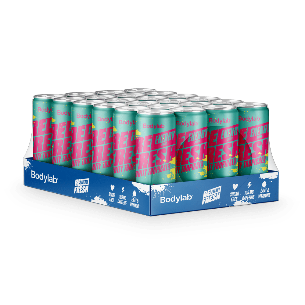 Bodylab Refresh Energy Drink (24 x 330 ml) - Fruity Tropical
