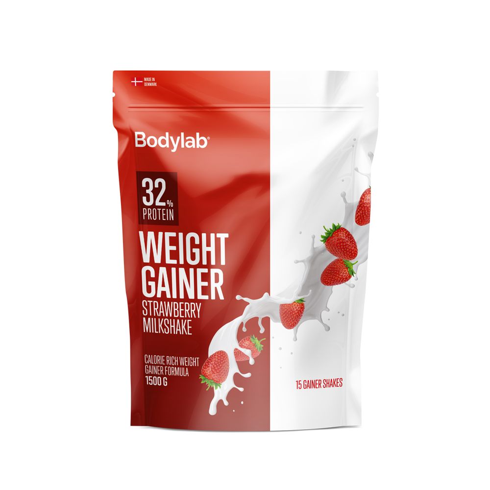 Brug Weight Gainer (1,5 kg) - Strawberry Milkshake til en forbedret oplevelse