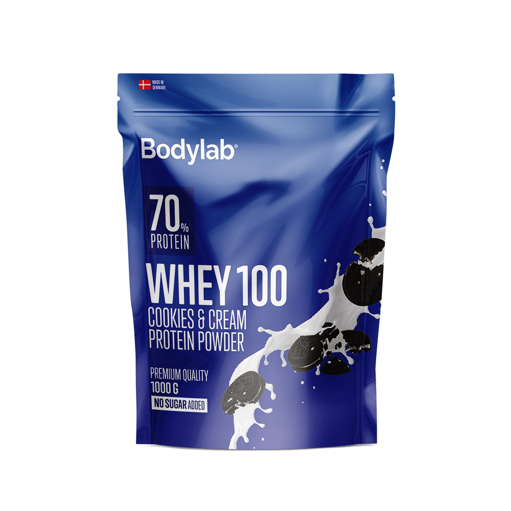 Brug Whey 100 (1 kg) - Cookies & Cream til en forbedret oplevelse