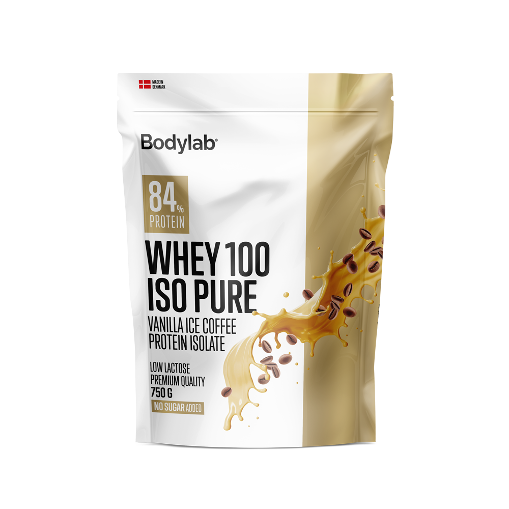 Køb Bodylab Whey 100 ISO Pure (750 g) - Vanilla Ice Coffee - Pris 189.00 kr.