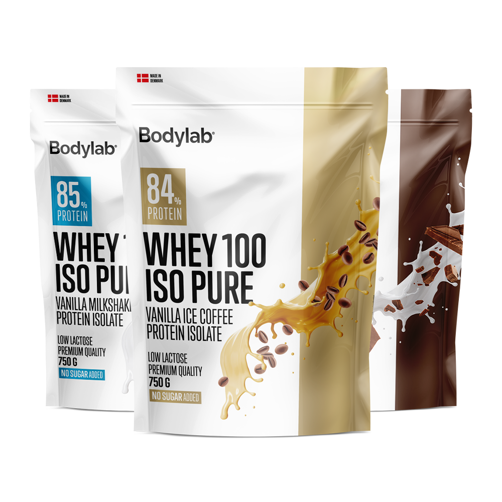 Brug Whey 100 ISO Pure (750 g) til en forbedret oplevelse