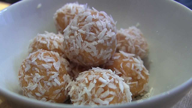 Proteinkugler med karamel