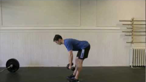 DB stiff-legged deadlift