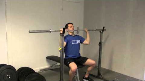 Seated BB shoulder press